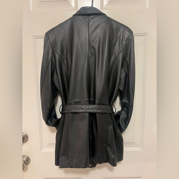 Wilsons Leather Women's Black Jacket Removable Thinsulate Size Medium Vintage - Picture 2 of 6